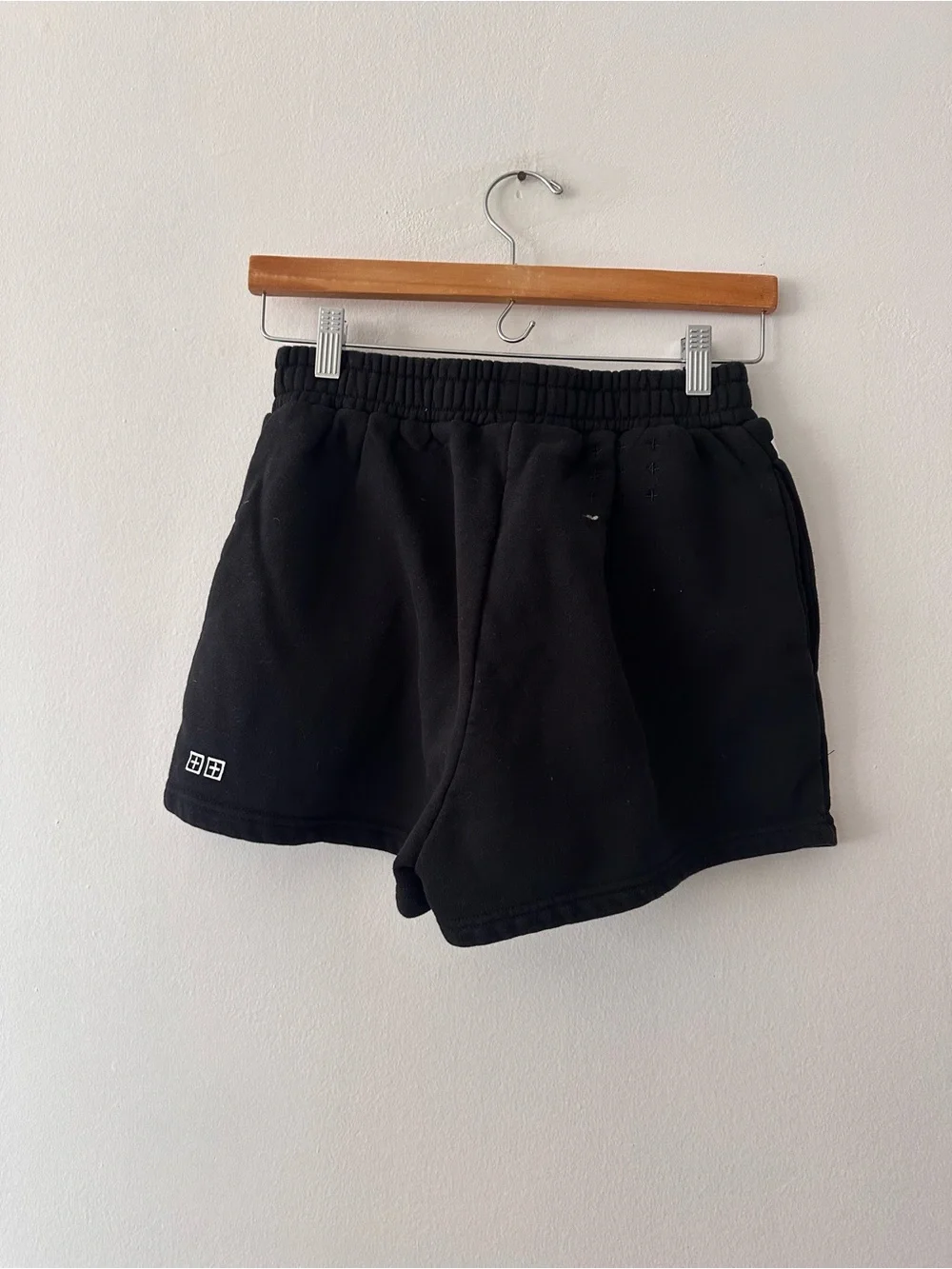 Ksubi Sweat Shorts Black w/ white logo size small